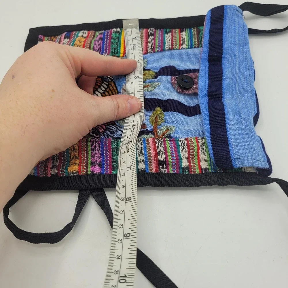 Multicolor‎ Embroidered Boho Aztec Patchwork Tribal Sling Messenger Bag